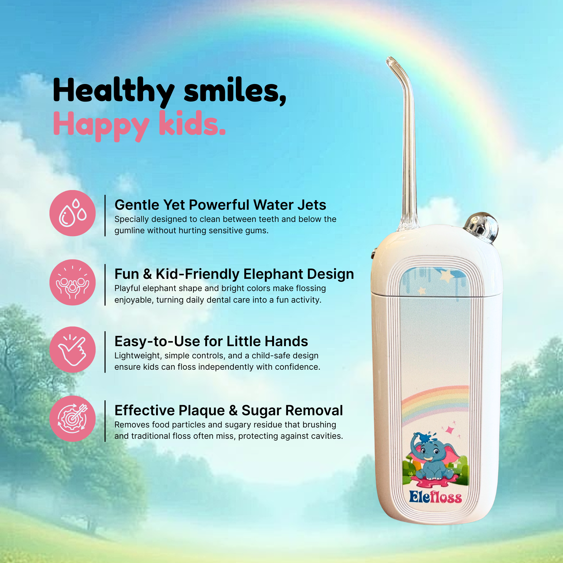 Elefloss – Kids Water Flosser